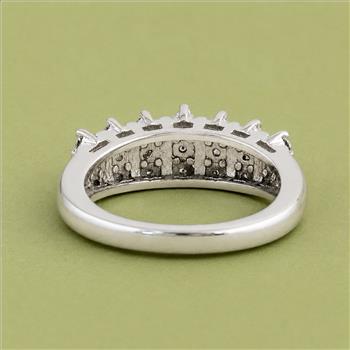 925 Sterling Silver 1.01 Ct Round Cubic Zirconia Ring 7 US Ring Size