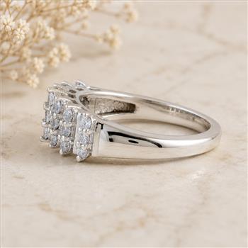 925 Sterling Silver 1.01 Ct Round Cubic Zirconia Ring 7 US Ring Size
