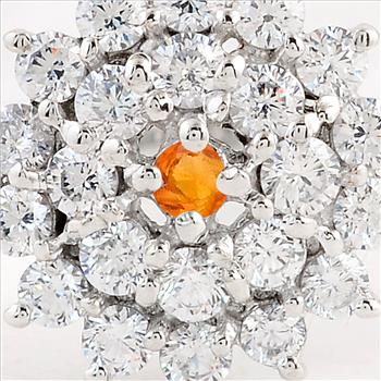 925 Sterling Silver 1.06 Ct Round Cubic Zirconia Ring 7 US Ring Size