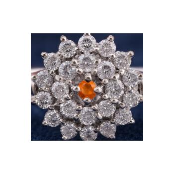 925 Sterling Silver 1.06 Ct Round Cubic Zirconia Ring 7 US Ring Size