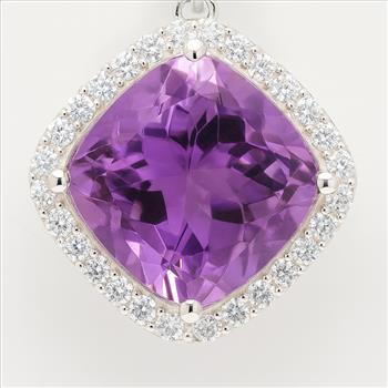 925 Sterling Silver 1.10 Ct Round Cubic Zirconia Necklace