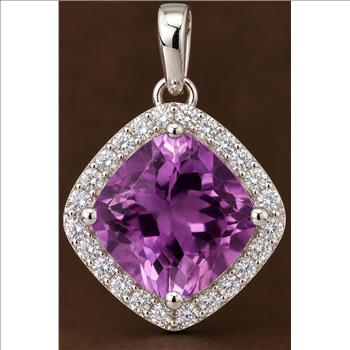 925 Sterling Silver 1.10 Ct Round Cubic Zirconia Necklace