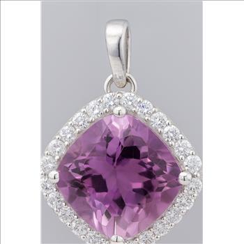 925 Sterling Silver 1.10 Ct Round Cubic Zirconia Necklace