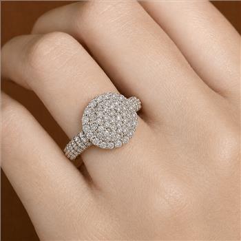 925 Sterling Silver 1.14 Ct Round Cubic Zirconia Ring 7 US Ring Size