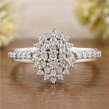 925 Sterling Silver 1.29 Ct Round Cubic Zirconia Ring 7 US Ring Size