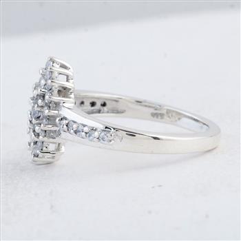 925 Sterling Silver 1.29 Ct Round Cubic Zirconia Ring 7 US Ring Size