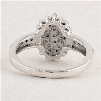 925 Sterling Silver 1.29 Ct Round Cubic Zirconia Ring 7 US Ring Size