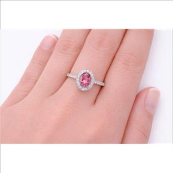 925 Sterling Silver 1.30 Ct Oval Blue Topaz White Zircon Ring 7 US Ring Size