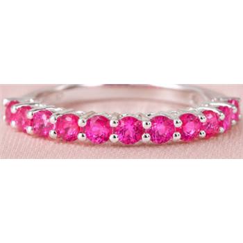 925 Sterling Silver 1.54 Ct Round Pink Topaz Ring 7 US Ring Size
