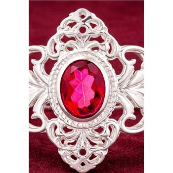 925 Sterling Silver 1.60 Ct Oval Pink Topaz Ring 7 US Ring Size