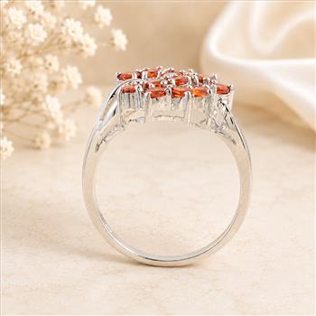 925 Sterling Silver 1.86 Ct Cubic Zirconia Ring 7 US Ring Size
