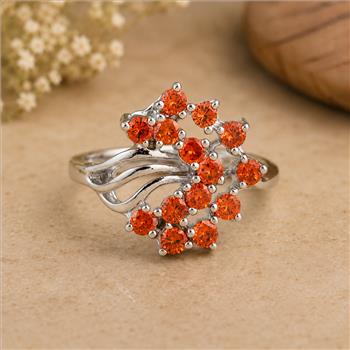 925 Sterling Silver 1.86 Ct Cubic Zirconia Ring 7 US Ring Size