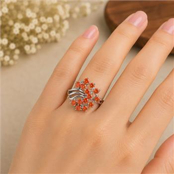 925 Sterling Silver 1.86 Ct Cubic Zirconia Ring 7 US Ring Size