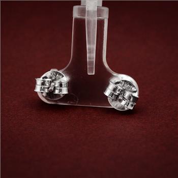 925 Sterling Silver 1.91 Ct Round Moissanite Earrings