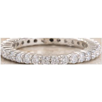 925 Sterling Silver 2.10 Ct Round Cubic Zirconia Ring
