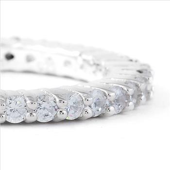 925 Sterling Silver 2.10 Ct Round Cubic Zirconia Ring