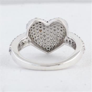925 Sterling Silver 2.16 Ct Round Cubic Zirconia Ring 7  US Ring Size