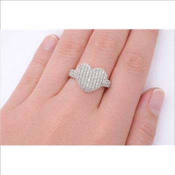 925 Sterling Silver 2.16 Ct Round Cubic Zirconia Ring 7 US Ring Size
