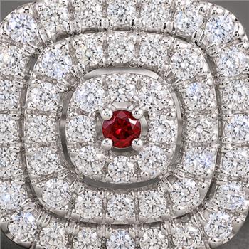 925 Sterling Silver 2.21 Ct Round Garnet Cubic Zirconia Ring 7 US Ring Size