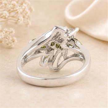 925 Sterling Silver 2.89 Ct Cubic Zirconia Ring 8 US Ring Size