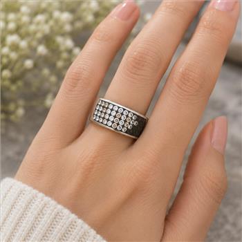 925 Sterling Silver 3.16 Ct Cubic Zirconia Ring