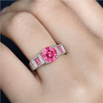 925 Sterling Silver 3.26 Ct Created Glass Cz Ring 7 US Ring Size