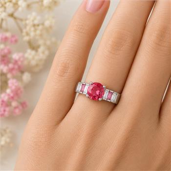 925 Sterling Silver 3.26 Ct Created Glass Cz Ring 7 US Ring Size