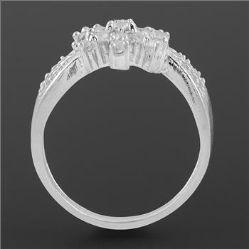 925 Sterling Silver 3.53 Ct Cubic Zirconia Ring 6 US Ring Size