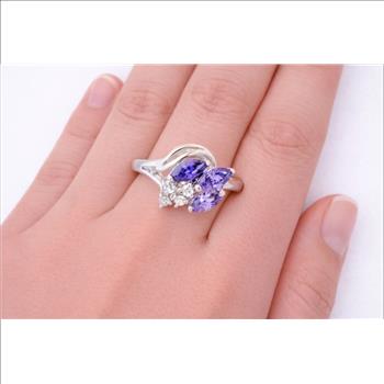 925 Sterling Silver 3.81 Ct Cubic Zirconia Ring 9 US Ring Size