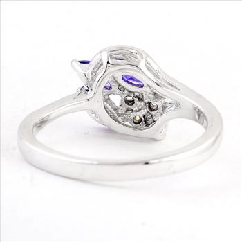 925 Sterling Silver 3.81 Ct Cubic Zirconia Ring 9  US Ring Size