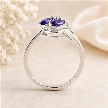 925 Sterling Silver 3.81 Ct Cubic Zirconia Ring 9 US Ring Size