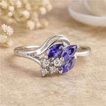 925 Sterling Silver 3.81 Ct Cubic Zirconia Ring 9 US Ring Size
