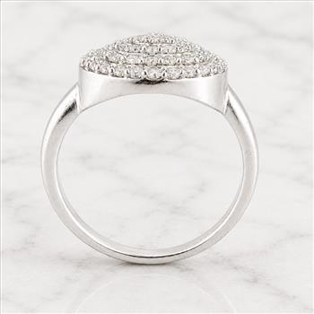 925 Sterling Silver 4.08 Ct Cubic Zirconia Ring 6 US Ring Size