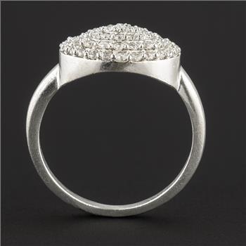 925 Sterling Silver 4.08 Ct Cubic Zirconia Ring 6 US Ring Size