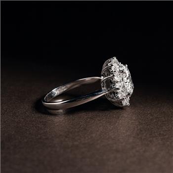 925 Sterling Silver 4.22 Ct Cubic Zirconia Ring 7 US Ring Size