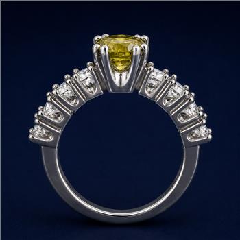 925 Sterling Silver 5.38 Ct Cubic Zirconia Ring 6 US Ring Size