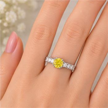 925 Sterling Silver 5.38 Ct Cubic Zirconia Ring 6 US Ring Size