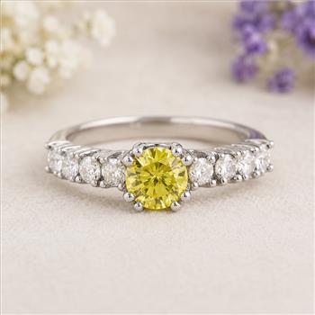 925 Sterling Silver 5.38 Ct Cubic Zirconia Ring 7 US Ring Size