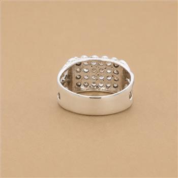 925 Sterling Silver 5.40 Ct Cubic Zirconia Ring 9 US Ring Size