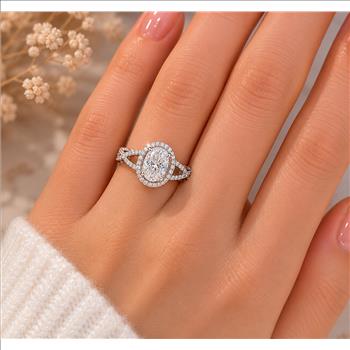 925 Sterling Silver 6.29 Ct Cubic Zirconia Ring 7 US Ring Size