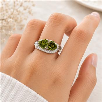 925 Sterling Silver 6.29 Ct Cubic Zirconia Ring 8 US Ring Size