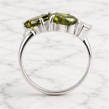 925 Sterling Silver 6.29 Ct Cubic Zirconia Ring 8 US Ring Size
