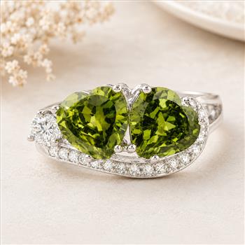 925 Sterling Silver 6.29 Ct Cubic Zirconia Ring 8 US Ring Size