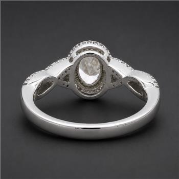 925 Sterling Silver 6.29 Ct Cubic Zirconia Ring 8 US Ring Size