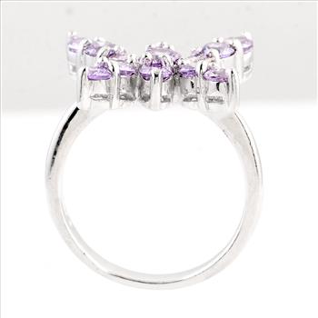 925 Sterling Silver 7.37 Ct Cubic Zirconia Ring 7 US Ring Size