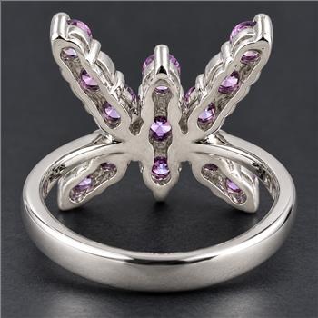 925 Sterling Silver 7.37 Ct Cubic Zirconia Ring 7 US Ring Size