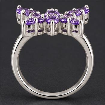 925 Sterling Silver 7.37 Ct Cubic Zirconia Ring 7 US Ring Size