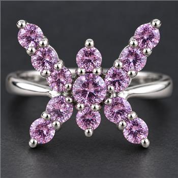 925 Sterling Silver 7.37 Ct Cubic Zirconia Ring 7 US Ring Size