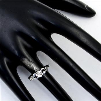 NO RESERVE 0.00 Ct Plain 925 Sterling Silver Ring