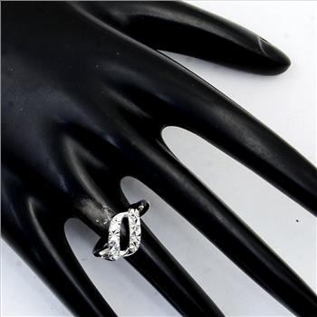 NO RESERVE 0.00 Ct Plain 925 Sterling Silver Ring